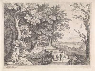 Paysage avec Abraham et Isaac - Willem van Nieulandt (II)