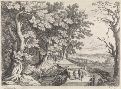 Paysage avec Abraham et Isaac - Willem van Nieulandt (II)