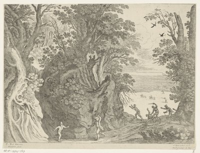 Paysage avec une attaque armée - Willem van Nieulandt (II)
