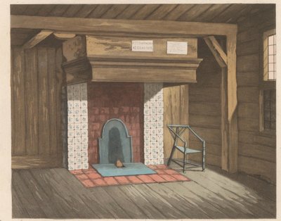 Intérieur de la maison de Pierre le Grand à Zaandam, 1824 - Willem van Senus (possibly)