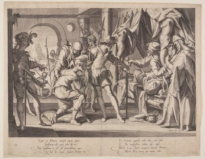 Le comte William autorisant la décapitation, planche 7 des Trônes de justice (Thronus Iustitiae) - Willem van Swanenburgh