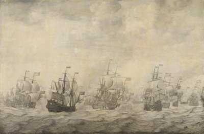 Épisode de la bataille des quatre jours, 11-14 juin 1666, de la deuxième guerre anglo-néerlandaise, 1665-67 - Willem van de Velde (I)