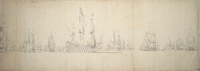 La veille de la bataille de Lowestoft, 2-12 juin 1665 - Willem van de the Elder Velde