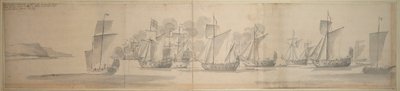 Le passage de Marie de Modène de Calais à Douvres, 21 novembre / 1 décembre 1673 - Willem van de the Elder Velde