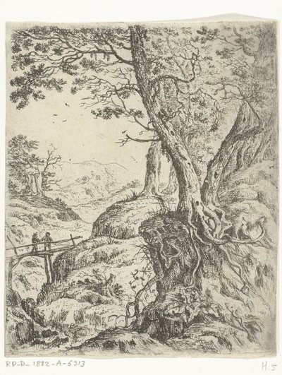 Paysage avec petit pont en bois - Willem von Bemmel