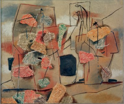 Deux personnages, peignage - Willi Baumeister