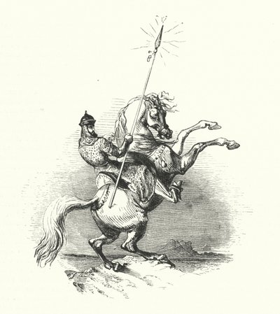 Cavalier de bronze (gravure) - William (after) Harvey