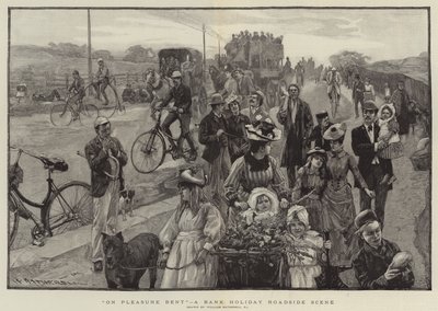 "En quête de plaisir", une scène de bord de route un jour férié - William (after) Hatherell
