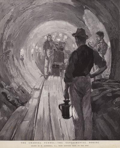 Le tunnel sous la Manche - Le forage expérimental - William (after) Hatherell