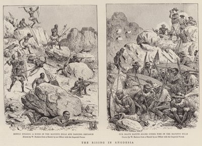 Le soulèvement en Rhodésie (gravure) - William (after) Ralston