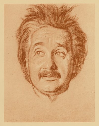 Portrait du professeur Albert Einstein - William (after) Rothenstein