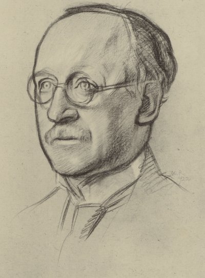 Sir Edwin Lutyens, RA (lithographie) - William (after) Rothenstein