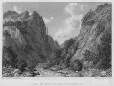 Vue de Dove Dale, Derbyshire - William (after) Westall