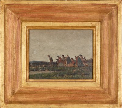 Figures traversant un paysage - William (circle of) Nicholson