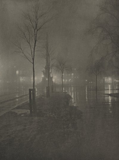 Nuit pluvieuse, Columbus Circle, New York, 1899 - William A. Fraser