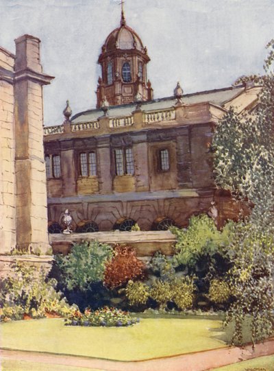 Théâtre Sheldonian et bibliothèque Bodleian depuis le jardin du recteur, Exeter College - William Ainsworth Wildman