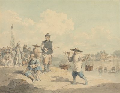 Vue de la province de Kiang-nan, Chine, prise de la nature - William Alexander