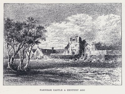 Le château de Farnham il y a un siècle - William Alexander Ansted