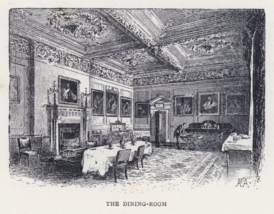 La salle à manger (gravure) - William Alexander Ansted