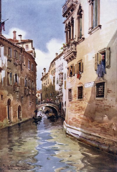 Rio del Olio, Venise, Italie - William Alister Macdonald