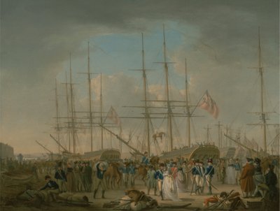 Hussards embarquant à Deptford - William Anderson