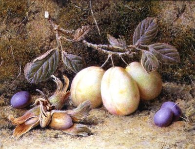 Nature morte avec prunes et noix - William B. Hough