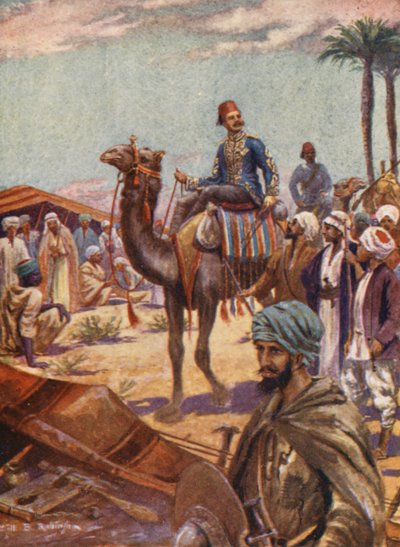 Illustration pour la vie du général Gordon (lithographie couleur) - William B. Robinson