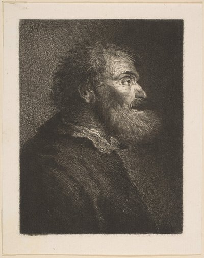 Un vieil homme de profil, 1761 - William Baillie