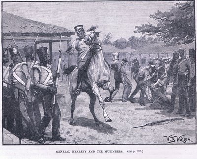 Général Hearsay et les mutins 1857 AD - William Barnes Wollen