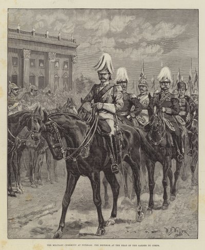 La cérémonie militaire à Potsdam, l
