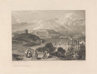 Plymouth, depuis Mount Batten - William Bernard Cooke