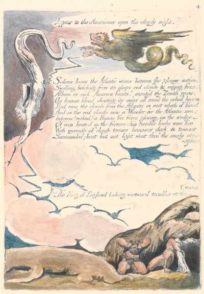 Amérique. Une Prophétie, Planche 6 - William Blake