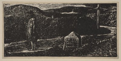 Voyage de Colinets : Borne marquée LXII Miles à Londres, de Pastorales de Thornton de V..., 1821 - William Blake