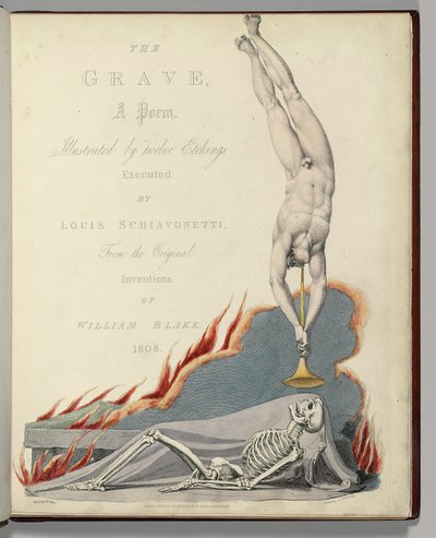 Frontispice de "The Grave" de Robert Blair, gravé par Louis Schiavonetti - William Blake