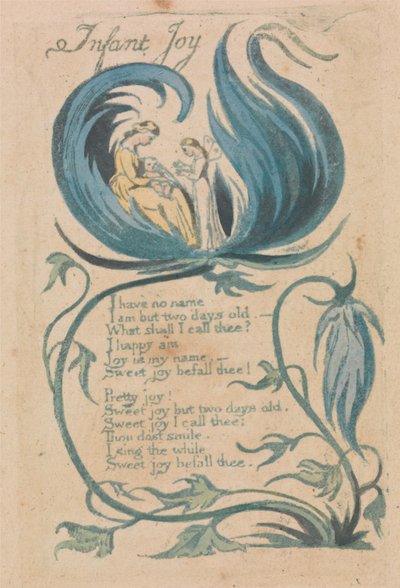 Chants d'innocence et d'expérience, planche 28, "Joie infantile" (Bentley 25) - William Blake