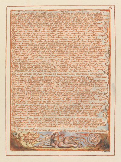 "Es ist leichter, einem Feind zu vergeben..." (Tafel 91) - William Blake