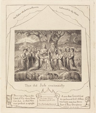 Job et sa famille - William Blake