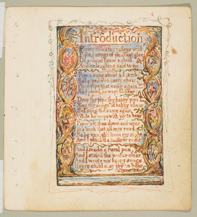 Songs of Innocence: Einleitung - William Blake