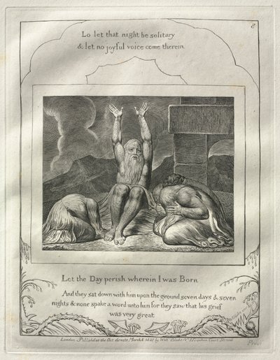 Le Livre de Job : N° 8, Que périsse le jour où je suis né - William Blake