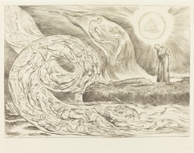 Le Cercle des Luxurieux; Paolo et Francesca - William Blake