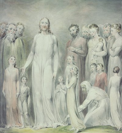 La guérison de la femme avec une perte de sang - William Blake