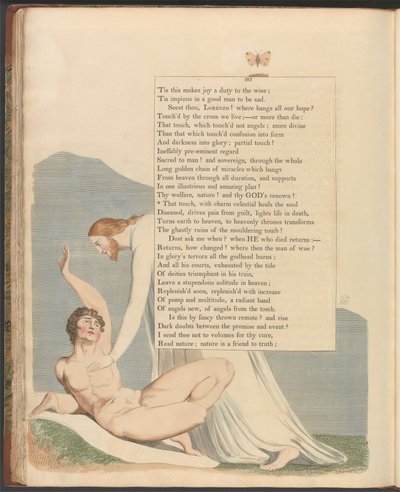 Les pensées nocturnes de Young, page 90, "Ce toucher, avec charme céleste guérit l