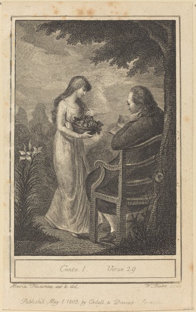 Chant I, Vers 29 - William Blake after Mary Ann Flaxman
