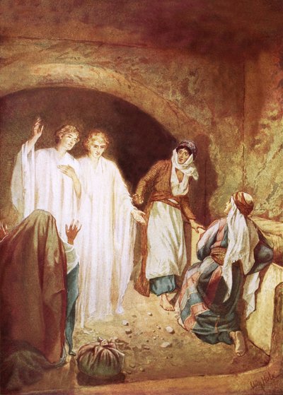 Anges déclarant que Jésus est ressuscité des morts - William Brassey Hole