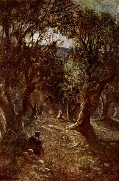 Jésus priant dans le jardin de Gethsémani - William Brassey Hole