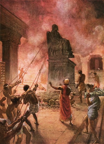 Le roi Josias purifiant le pays des idoles - William Brassey Hole