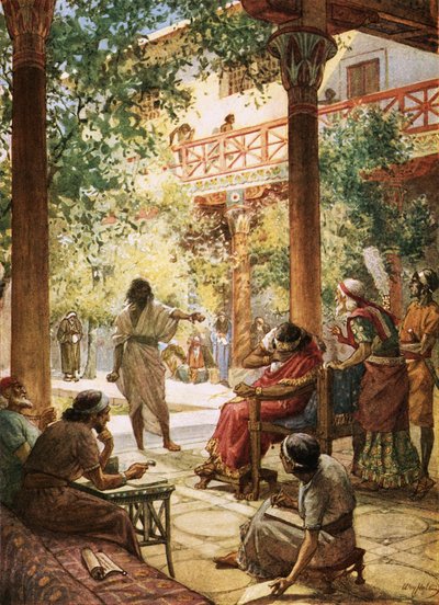 Le prophète Nathan dénonce le péché de David - William Brassey Hole