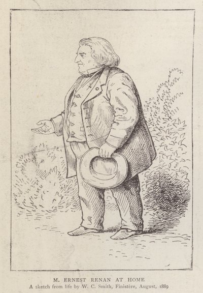 Ernest Renan, philosophe et historien religieux français, chez lui - William C. Smith