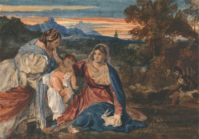 Madonna avec un lapin - William Callow