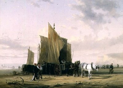 Sur la côte à Yarmouth (une paire) - William Collins
